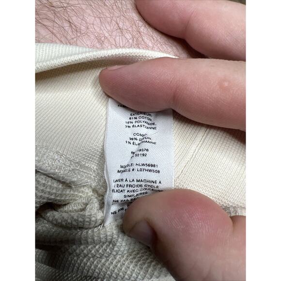 Helmut Lang Waffle Sweatshirt Size Medium M Crewneck Women’s Cozy Lounge Wear - Picture 11 of 11